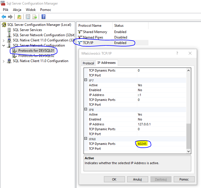 port in Configuration Manager