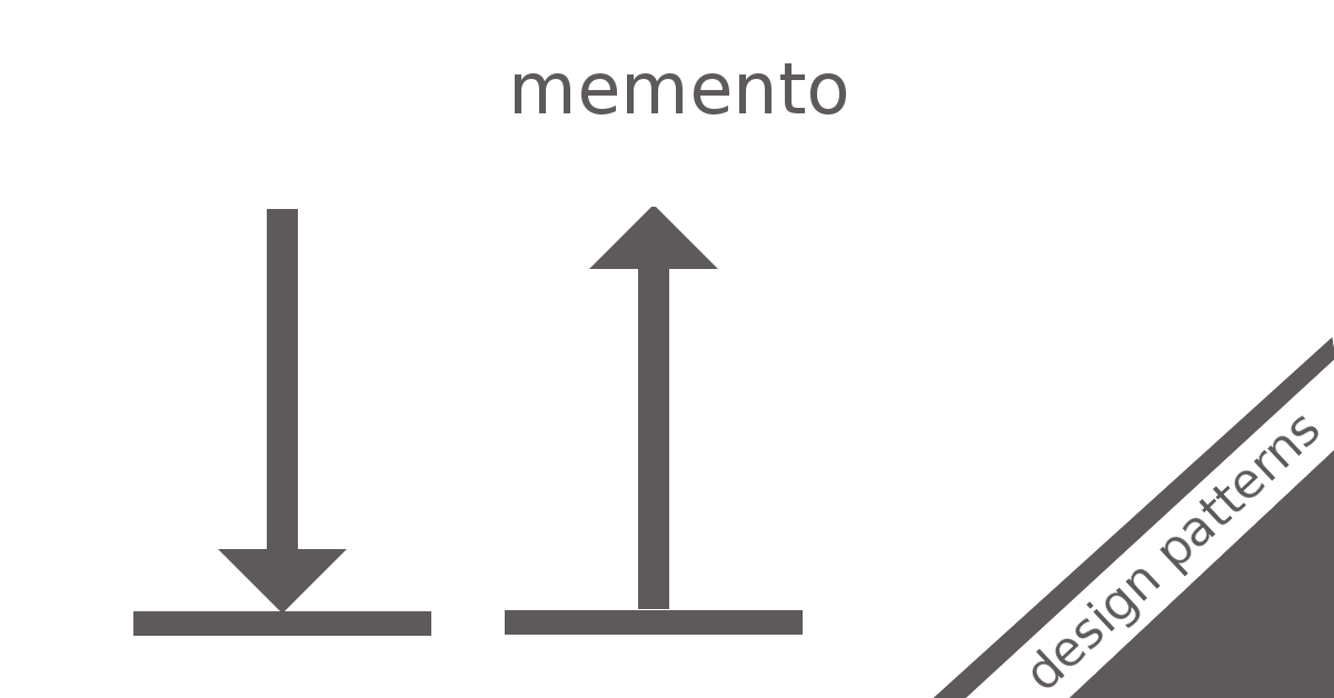 Design patterns in examples - Memento